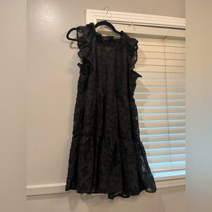 Elegant Black Lace Dress - holiday dress